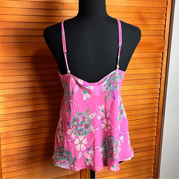 Josie Sheer Pink Floral Camisole - Picture 3 of 6